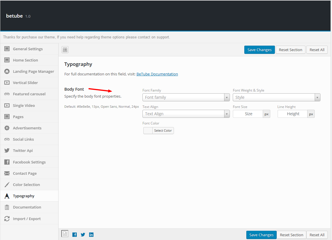 betube single video settings