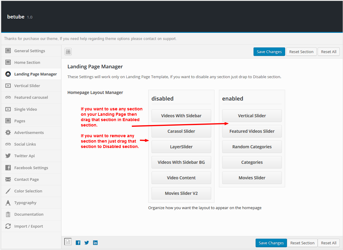 betube Landing Page Manager
