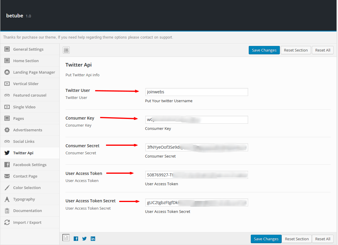 betube single video settings